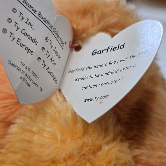 Vintage 2004 Garfield Plush Toy with Collar - Picture 9 of 10